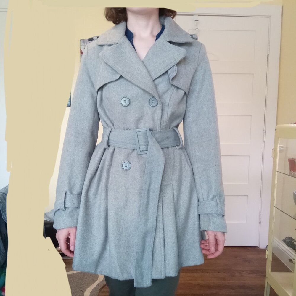 Yoki Double Breasted Wool Blend Coat